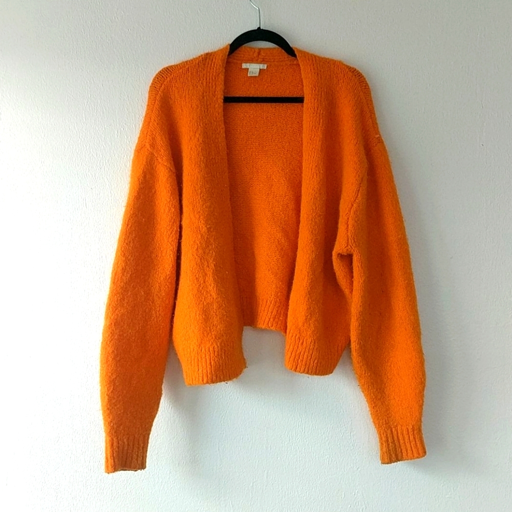 Warm oversized orange sweater